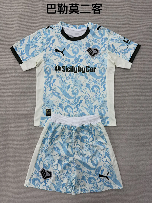 Niño_kids kit 25-26 Palermo third soccer jersey size 16-28